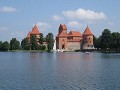 Trakai, kasteel op eilandje in het Galvé meer