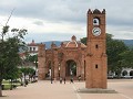 Chiapa de Corzo - centrale plein, het monument in 