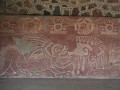 Teotihuacán site - mooi bewaarde muurschilderingen