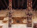 onder de dakrand van de Taleju tempel