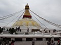 zicht op Boudhanath Stupa