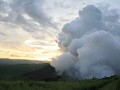 vulkaan Masaya zonsondergang