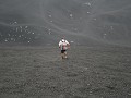 Cerro Negro vulkaan - de afdaling in het lavagruis