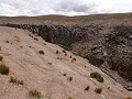 Cataratas de Pilones, kloof in het vlakke landscha