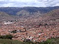 Cusco, Saqsaywaman - uitzicht op de stad Cusco