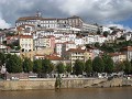 Coimbra, zicht op de stad aan de Mondego rivier