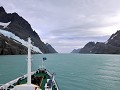 South Georgia, Drygalski fjord, we varen de fjord 