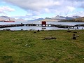 South Georgia, Grytviken, uitzicht op de baai  