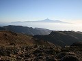zicht op de Teide in Tenerife vanuit La Gomera