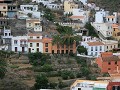 uitzicht op het dorpje Vallehermoso vanuit onze ho