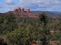 Sedona, Red Rock area, zicht op Cathedral Rock, Be