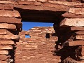 Wupatki NM, Lomaki & Box Canyon ruïnes