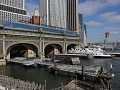 New York City - Staten Island Ferry komt aan in Ma