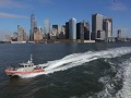 New York City - skyline Manhattan, van op Staten I
