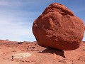 Moab, Shafer Trail, onverharde weg in de canyon 