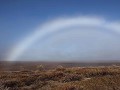 Dalton Hwy - traject 6, regenboog in de ochtendmis