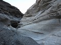 Death Valley, Mosaic Cayon met gladde marmeren wan