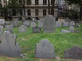 Boston - Freedom Trail, oud kerkhof midden in het 