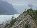 Kennecott, wandeling langs Root Glacier naar zijn 