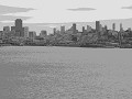 San Franciso, skyline gezien van op Alcatraz islan