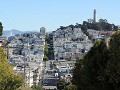 San Francisco, uitzicht onder aan Lombard street