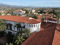 Santa Barbara, uitzicht boven in de toren van het 