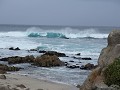 woeste zee aan Monterey schiereiland