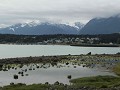 Chilkoot fjord met Haines op de achtergrond