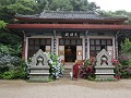 Busan, Taejongdae park - Boeddhistisch tempeltje o