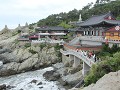 Busan, Haedong Yonggung Sa tempel op de rotsen aan