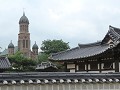 Jeonju, Hanok Village - Gyeonggijeon Hall, zicht o