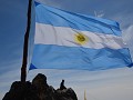 De trotse Argentijnse vlag