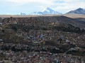 Huayna Potosi op achtergrond van La Paz.
