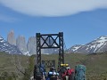 Begin van de trekking van Torres del Paine.  We sl