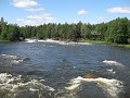 Langinkoski waar de rivier Kymijoki uitmondt en ..