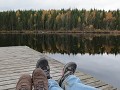 Het vismeer in de herfst