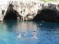 The beautiful green caves. We all got to swim thro