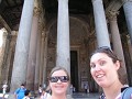 Outside the Pantheon.