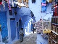 The blue walls that make up the medina.