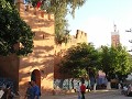 The main square, with the Kasbah in the background
