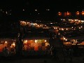 Marrakesh markets by night.