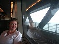 On the train going over Europes longest brigde bet