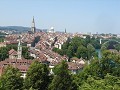 A view over Bern. Yes we had to walk up a hill! Th