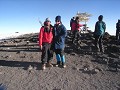 Elvis and I at Uhuru Peak!!! Note he is not wearin