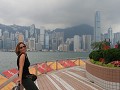 Zicht op Hong Kong Island vanop de Avenue of Stars