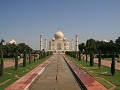 De verbluffende Taj Mahal, gebouwd door Shah Jahan