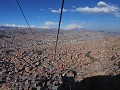 La Paz - de kabelbaan naar de benedenstad voor nog