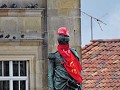 Bogota - 1 mei betoging - Ook Bolivar deed mee