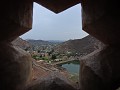 Jaipur - Amer fort - Zicht op de bijhorende stad