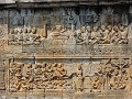 Borobudur - Stenen relief